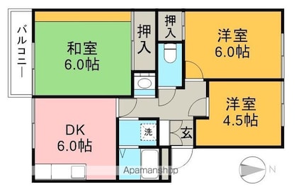 ＭＫコーポ[3DK/56.14m2]の間取図