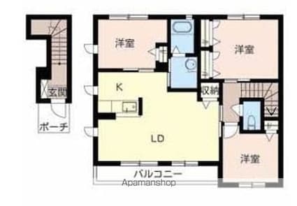 和歌山県和歌山市西庄[3LDK/72.53m2]の間取図