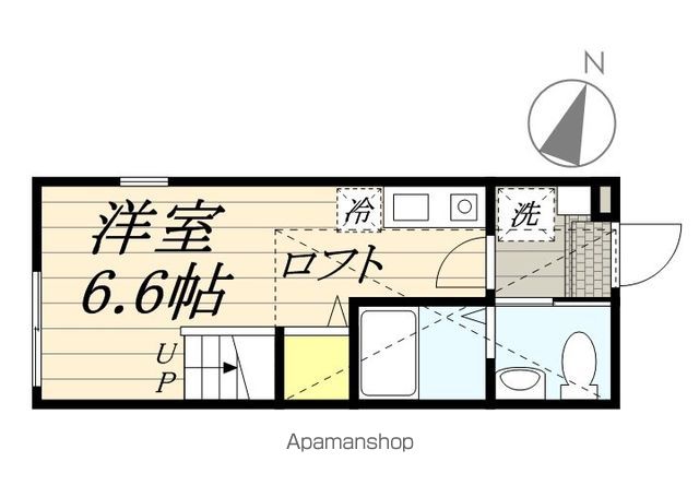 横浜市神奈川区三ツ沢南町のアパートの間取り