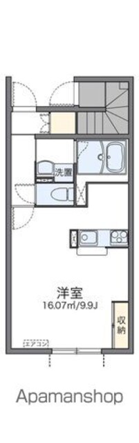 レオネクストエアル[1K/31.51m2]の間取図