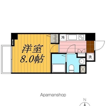 Ｗｉｎ　ＥｘｃｅｌｌｅｎｃｅⅣ[1K/24.09m2]の間取図