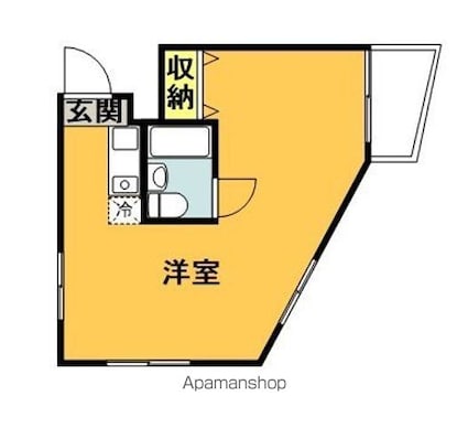 東京都世田谷区羽根木１丁目[1R/35m2]の間取図