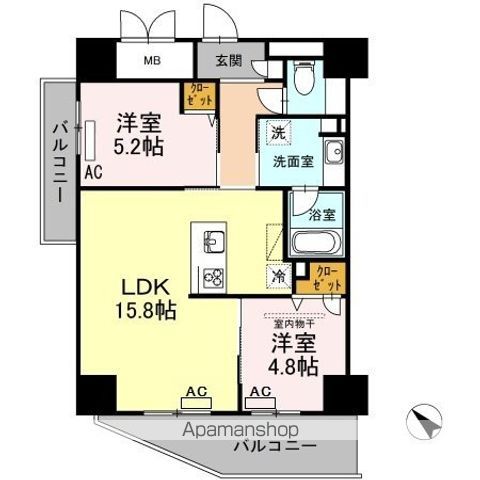 PALAIS FELICIAの間取り写真