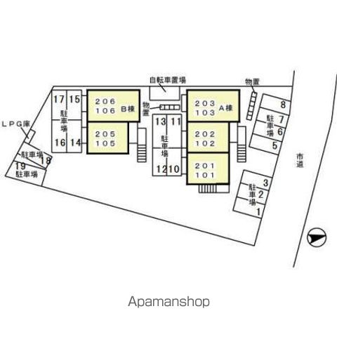 モナリエ那加　Ｂ 106 ｜ 岐阜県各務原市那加新田町１丁目79（賃貸アパート1LDK・1階・50.28㎡） その17