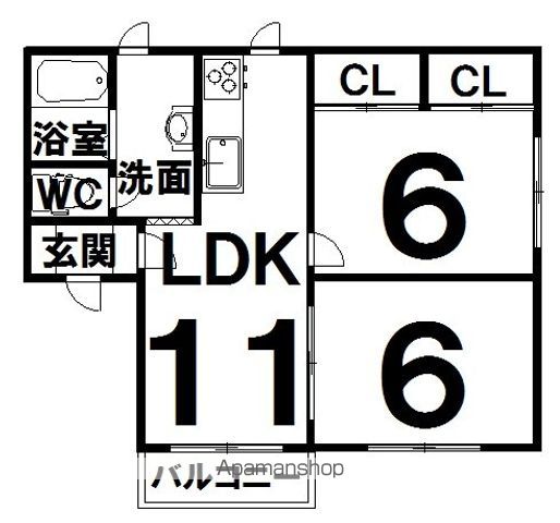 ロゼット暁の間取り写真
