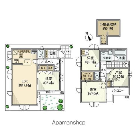 桜丘戸建の間取り