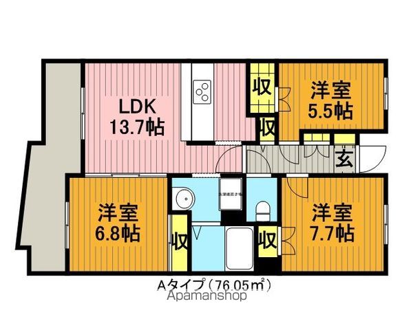 アステリ与野本町弐番館の間取り写真