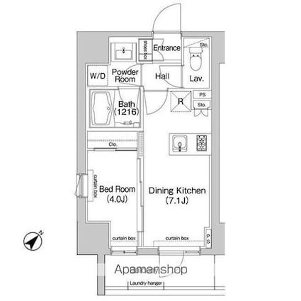 コンフォリア東池袋ＥＡＳＴ[1DK/30.1m2]の間取図