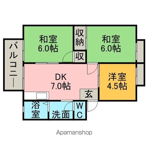 セシル若宮の間取り