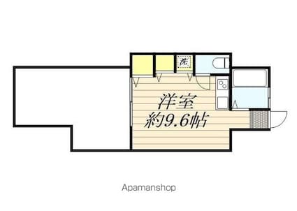 東京都三鷹市井口４丁目[1K/24.84m2]の間取図