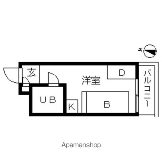 ＴＯＰＲＯＯＭ・千歳船橋[1R/10.94m2]の間取図