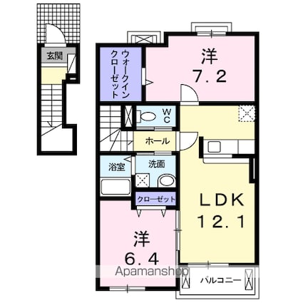 スパーブＡ[2LDK/63.06m2]の間取図