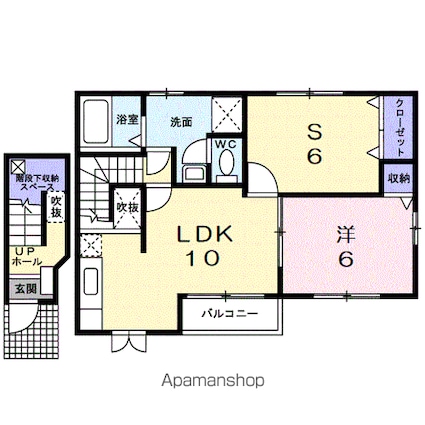 ベル・アラモ[1SLDK/55.31m2]の間取図