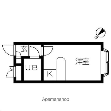 ベルピア・久喜第９[1R/15.52m2]の間取図