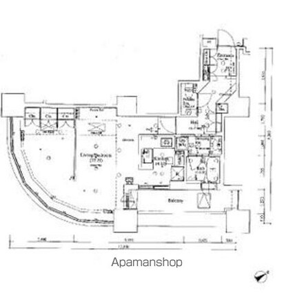 東京ツインパークス　ライトウィング[1R/62.79m2]の間取図