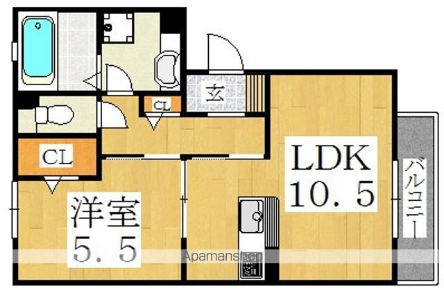 カーサポポラーレの間取り写真