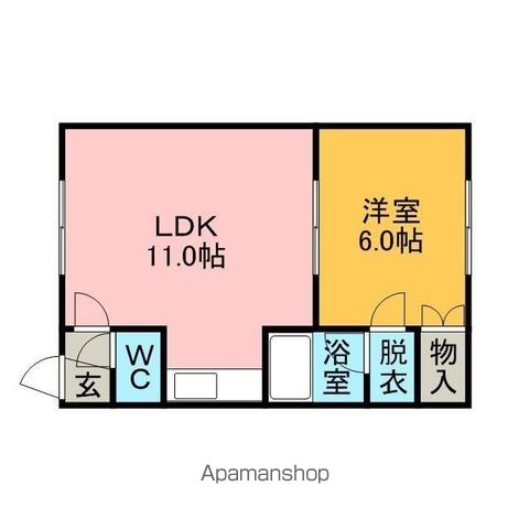 コーポ東園8の間取り写真