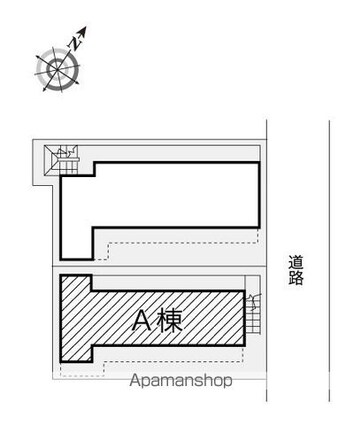 レオパレス金町第１[1K/12.37m2]の配置図