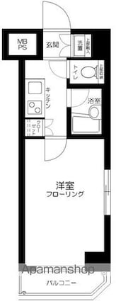 東京都文京区小石川５丁目[1K/20.25m2]の間取図