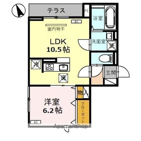 アヴァンス伊勢野 103 ｜ 埼玉県八潮市大字伊勢野581-1（賃貸アパート1LDK・1階・40.88㎡） その2