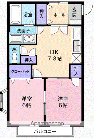 アビタシオンK’Sの間取り写真
