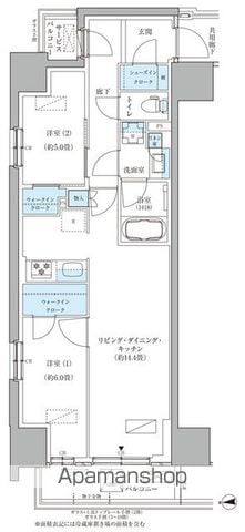 パークアクシス品川天王洲アイルの間取り写真