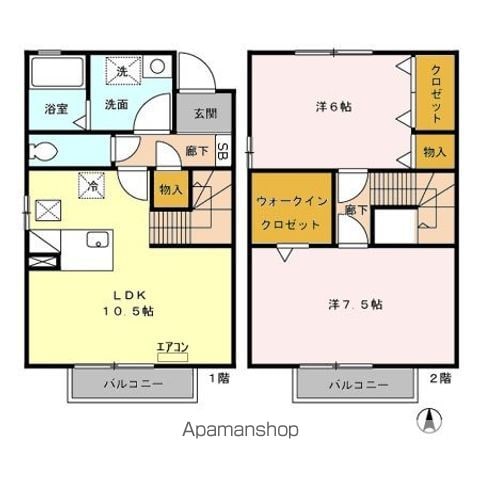 シャローム ABCDEFGの間取り写真