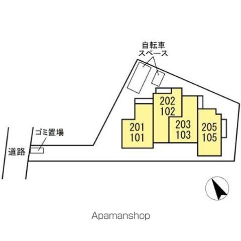 アヴァンス西調布 103 ｜ 東京都調布市富士見町３丁目14-2（賃貸アパート1LDK・1階・40.28㎡） その13