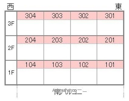 ＶＥＮＴ　ＶＥＲＤＥ　Ｇｒａｎｄｓｉｄｅ[2LDK/59.81m2]の配置図