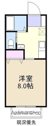 アトリア　Ｂ[1K/27.92m2]の間取図