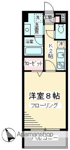 【調布市菊野台のマンションの間取り】