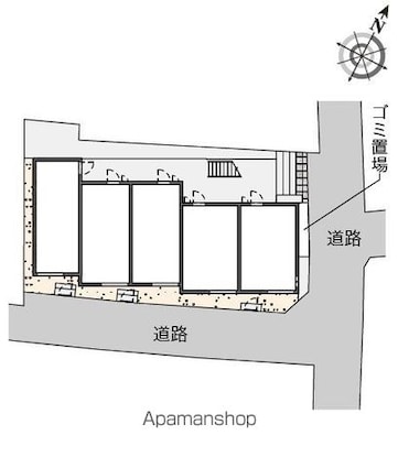 クレイノＳ[1K/20.11m2]の配置図