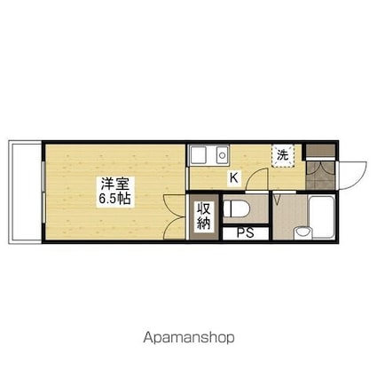 マインメイツマンション[1K/21m2]の間取図