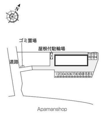 レオネクストエスタシオネス[1K/30m2]の配置図