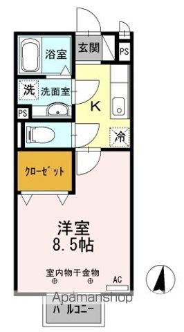 サニーコート丸領 Bの間取り写真