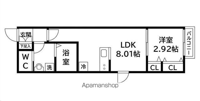 東北本線 東仙台駅 徒歩5分 2階建 新築の間取り写真