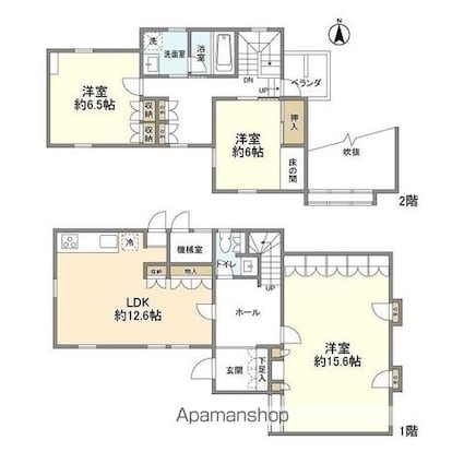東京都練馬区富士見台２丁目[3LDK/125.86m2]の間取図