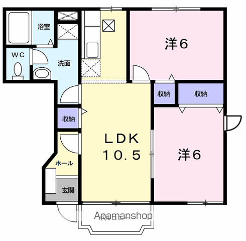 【ヴィラ　サンライズ　ドリームⅡの間取り】