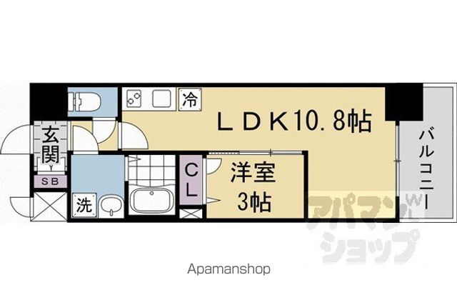 ソルテラスKYOTO西大路 瑠の間取り写真