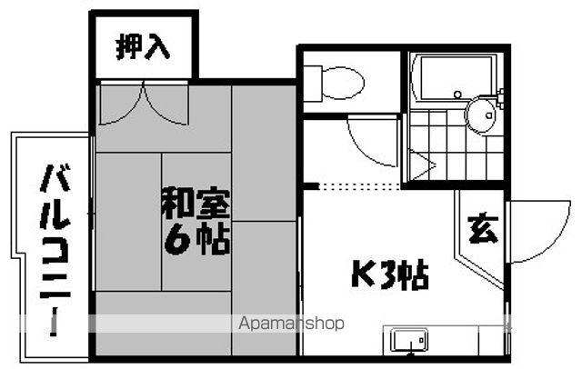 二幸コーポの間取り写真