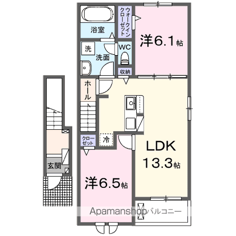 オリュザＡの間取り