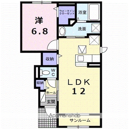 トレス　グラナード[1LDK/50.18m2]の間取図
