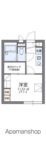 レオパレスＨＡＲＵＨＩの間取り