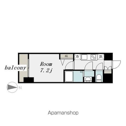 プレサンス上前津エレスタ[1K/23.94m2]の間取図
