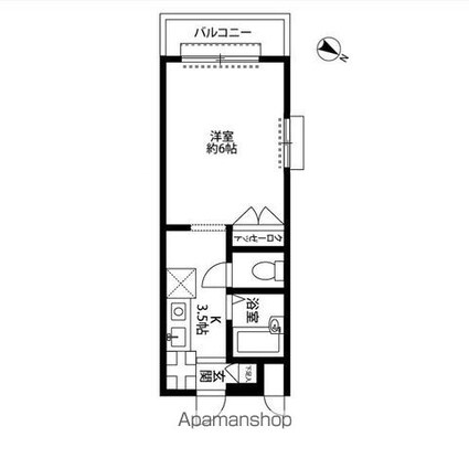 和田ハイツ[1K/20.09m2]の間取図