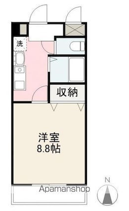 ＬＩＥＢＥ　Ｔ＆Ｍ[1K/27.54m2]の間取図