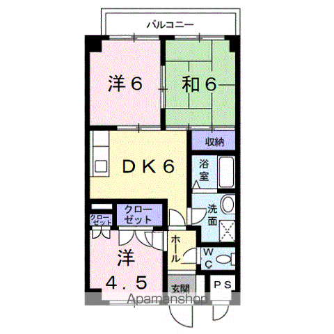 和歌山市太田のマンションの間取り