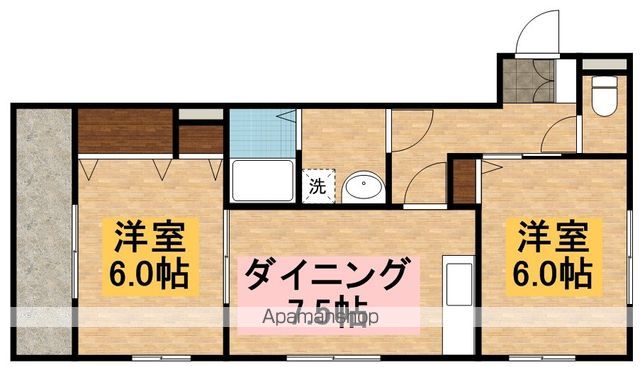 日野市日野本町のマンションの間取り