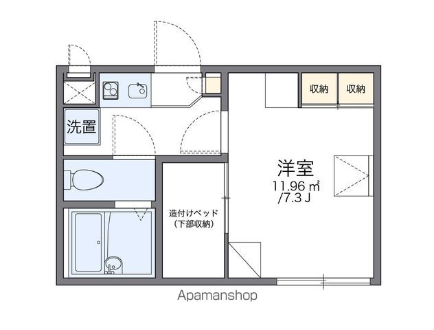 レオパレスK REVEの間取り写真