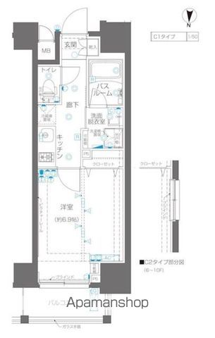 【ＺＯＯＭ錦糸町の間取り】